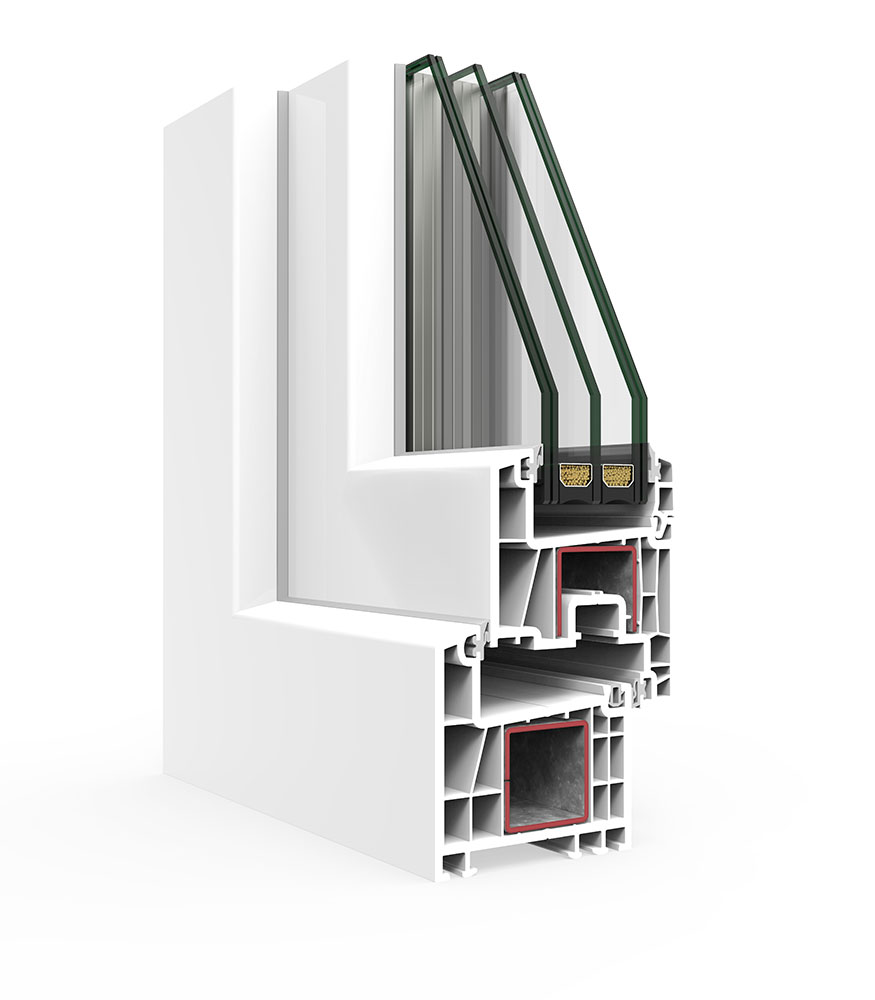 ventana pvc a 70 abisagrada